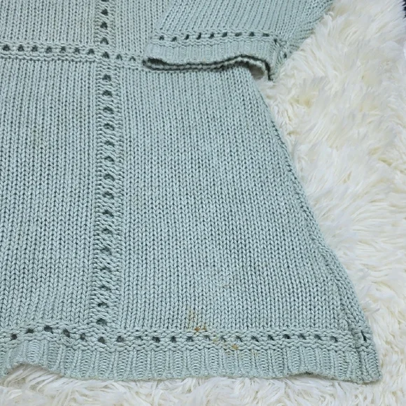 Von Saken Vintage 90s Mint Knit Sweater Dress - Picture 6 of 6
